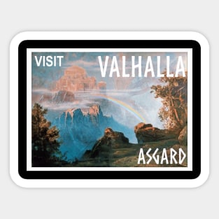 Visit Valhalla Asgard Sticker